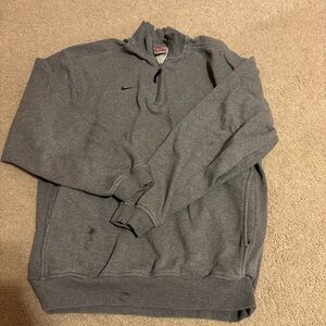 Nike Gray Quarter-Zip Sweatshirt